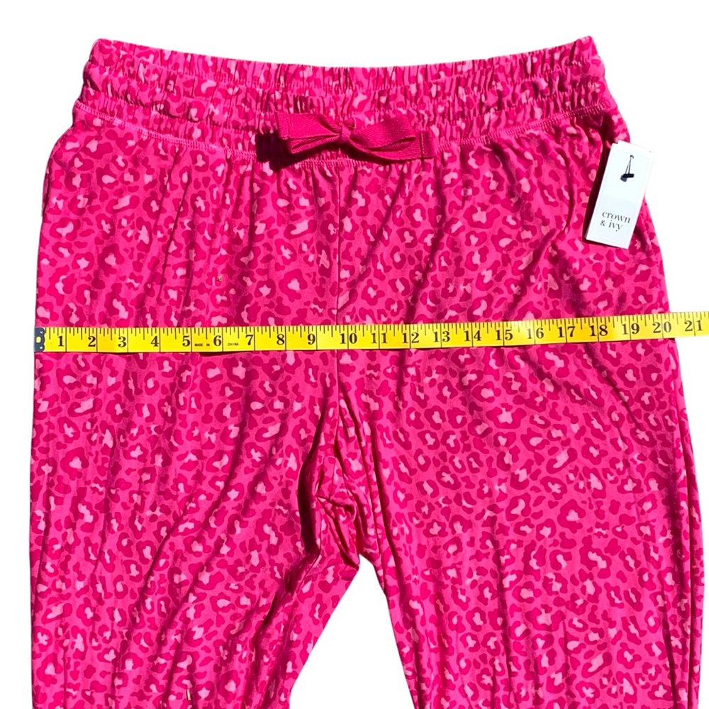 NWT Crown & Ivy Printed Sleep Joggers - Picture 9 of 10